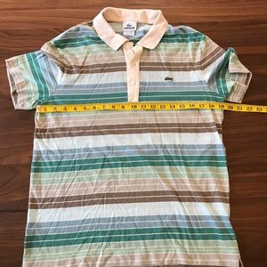 Men’s Lightweight Lacoste Striped Polo Medium 4